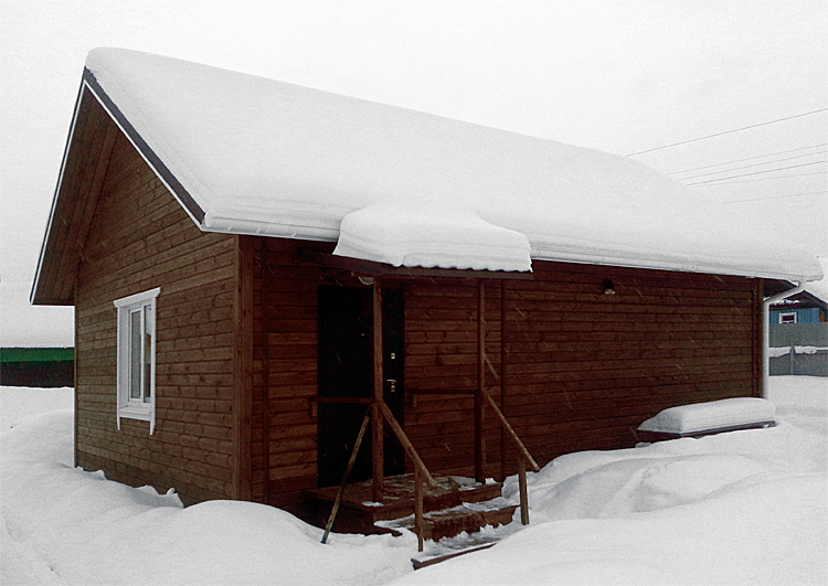 Финский каркасный дом в Киселевке 6х9. Строительство зимой.